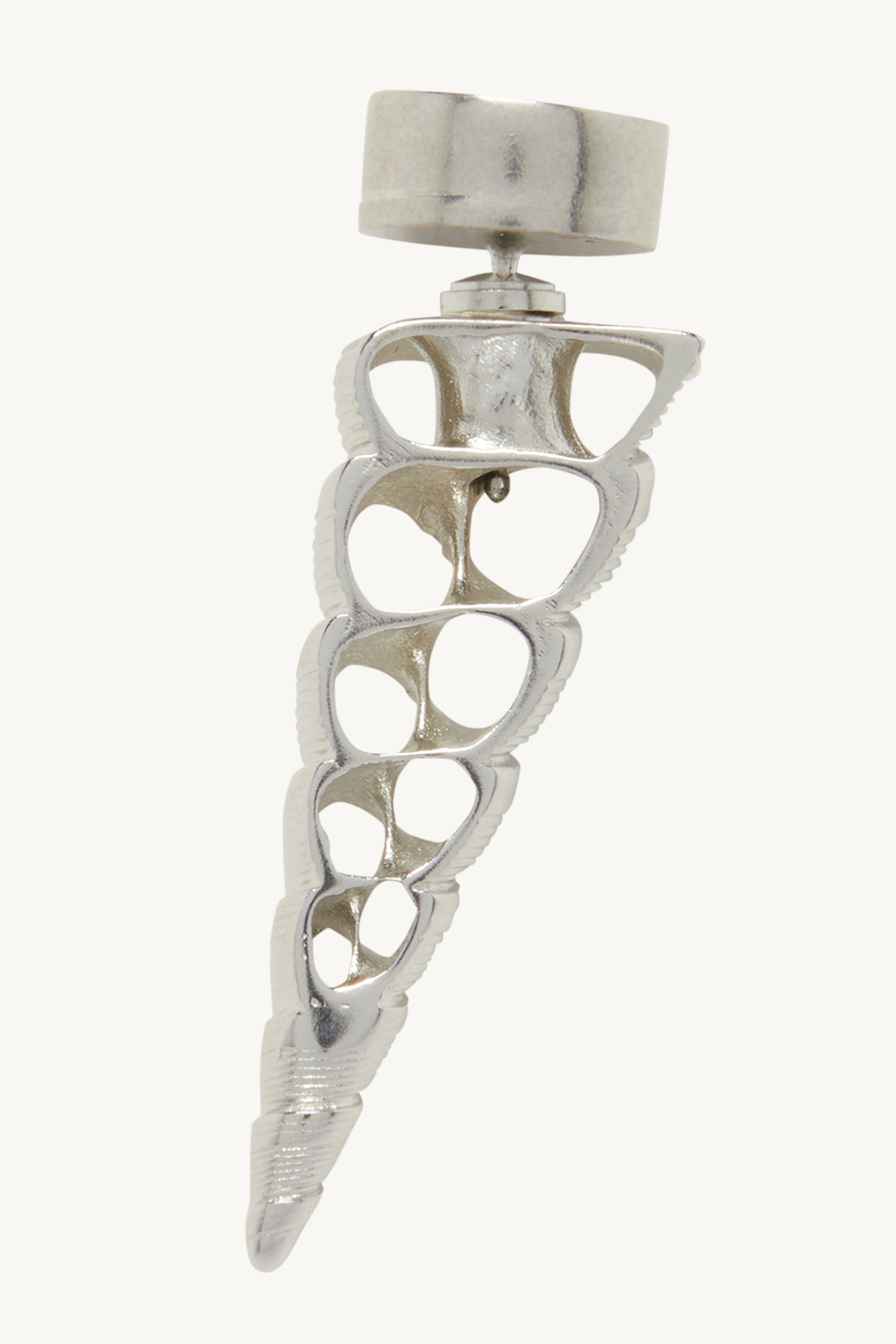 1pcs RELIQUAT 60€ / Puces d'oreilles petit racer en laiton - Argent vielli
