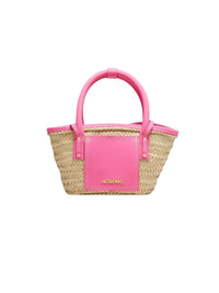 Sac Petit Panier Soli en cuir - Dark Pink