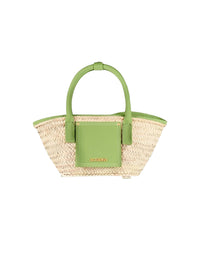 Sac Petit Panier Soli en cuir - Green