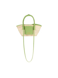 Sac Petit Panier Soli en cuir - Green