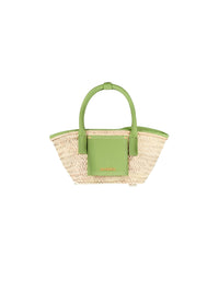 Sac Petit Panier Soli en cuir - Green