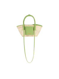 Sac Petit Panier Soli en cuir - Green
