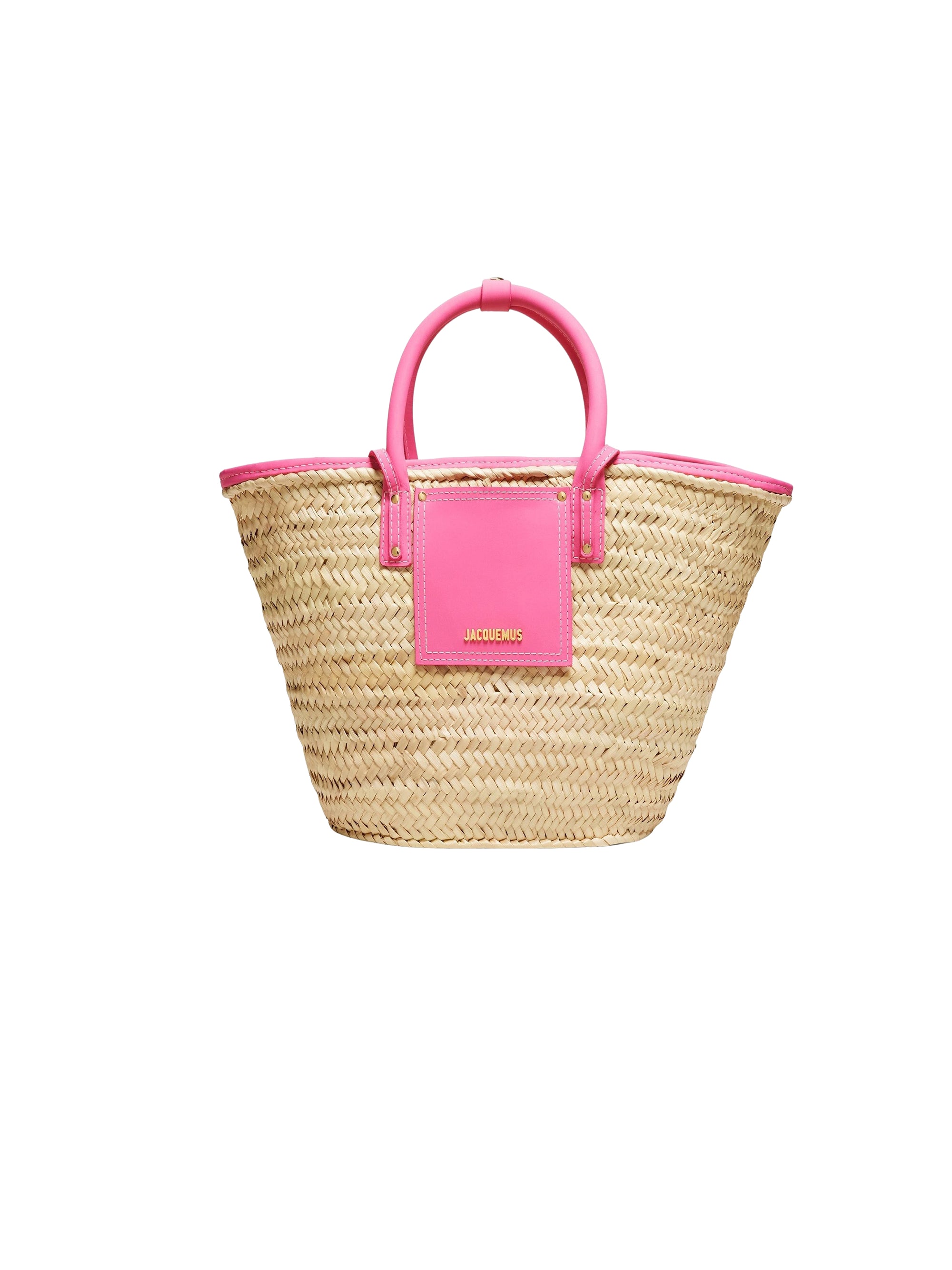 Sac Panier Soli en cuir - Dark Pink