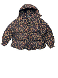 Doudoune Chemise - Brown Flowers