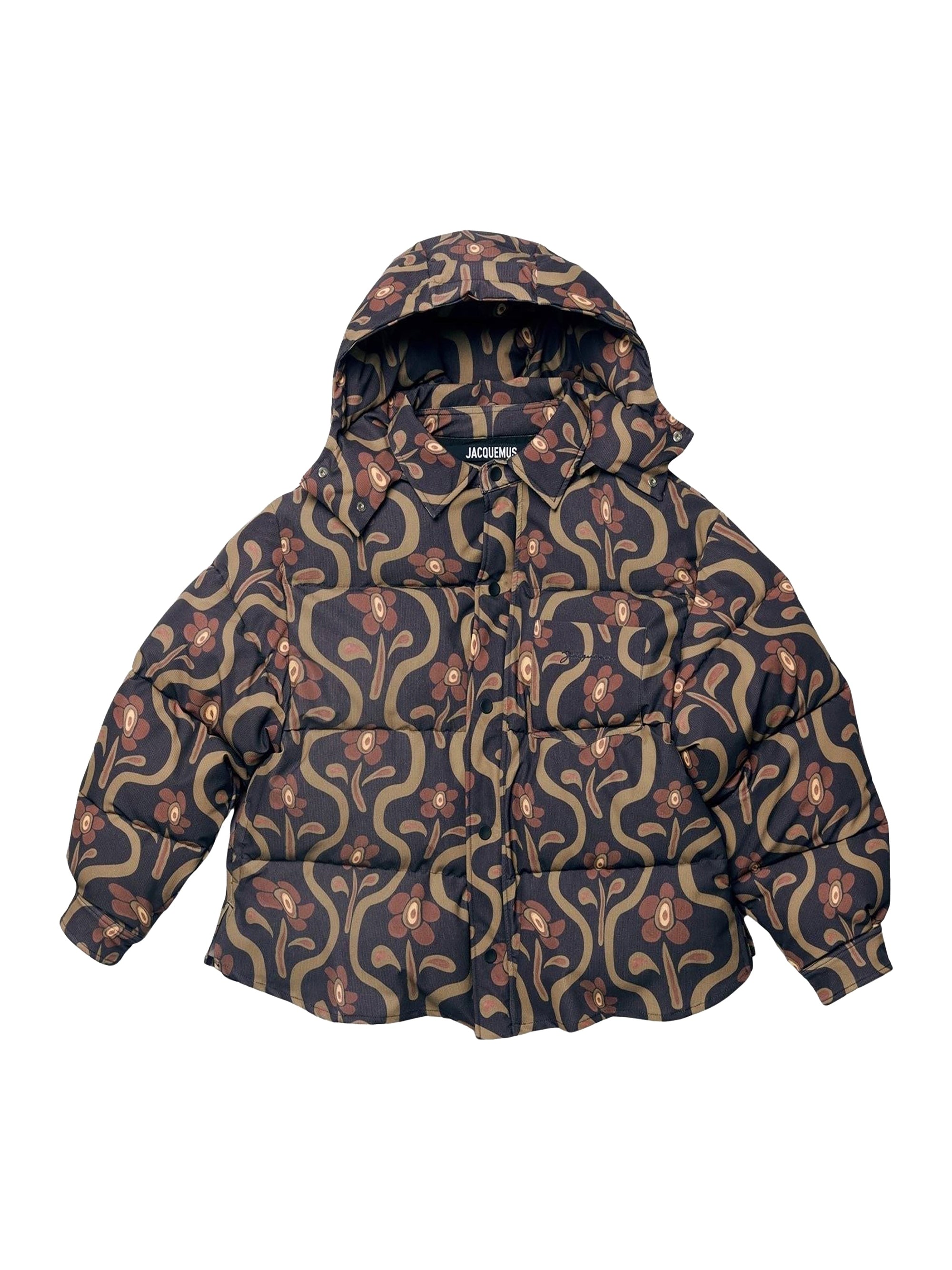 PRINT BROWN FLOWERS LA DOUDOUNE CHEMISE