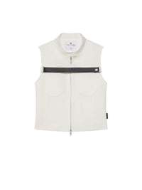 9pcs RELIQUAT 290€ / Blouson sans manches strap en sergé - Heritage white