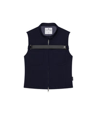 1pcs RELIQUAT 290€ / Blouson sans manches strap en sergé - Ink