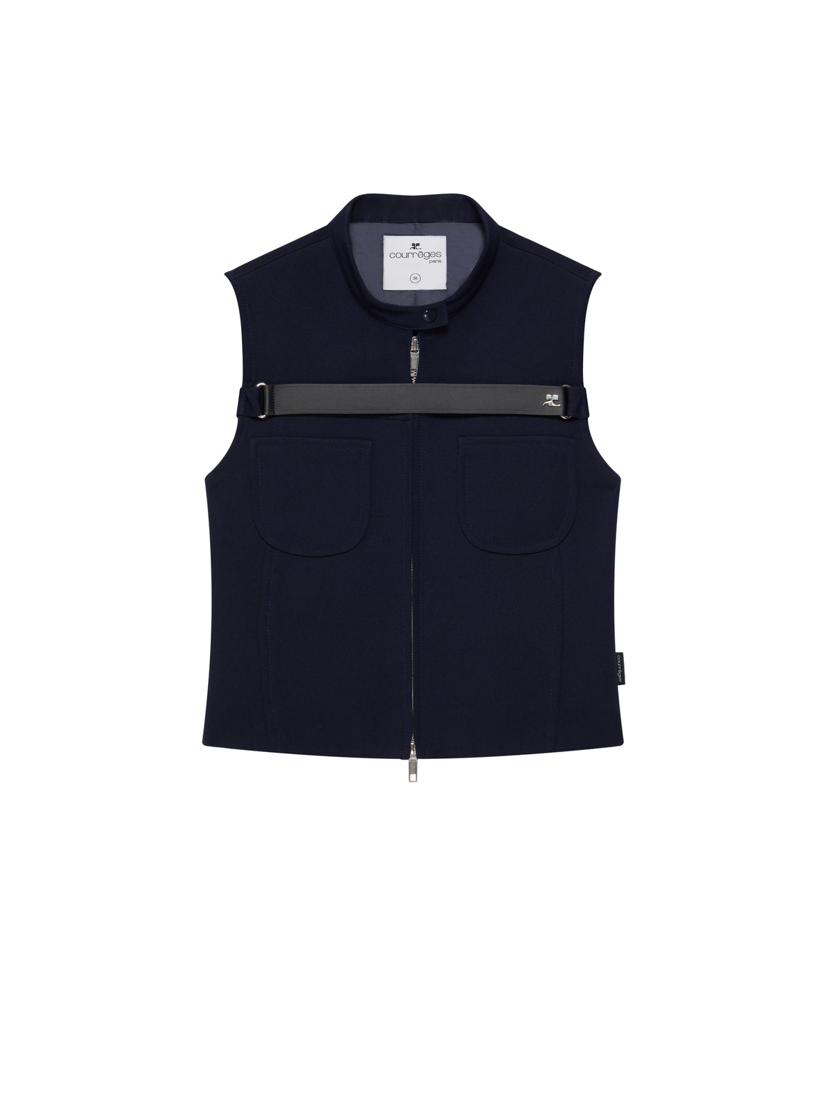 BLOUSON SLEEVELESS STRAP TWILL