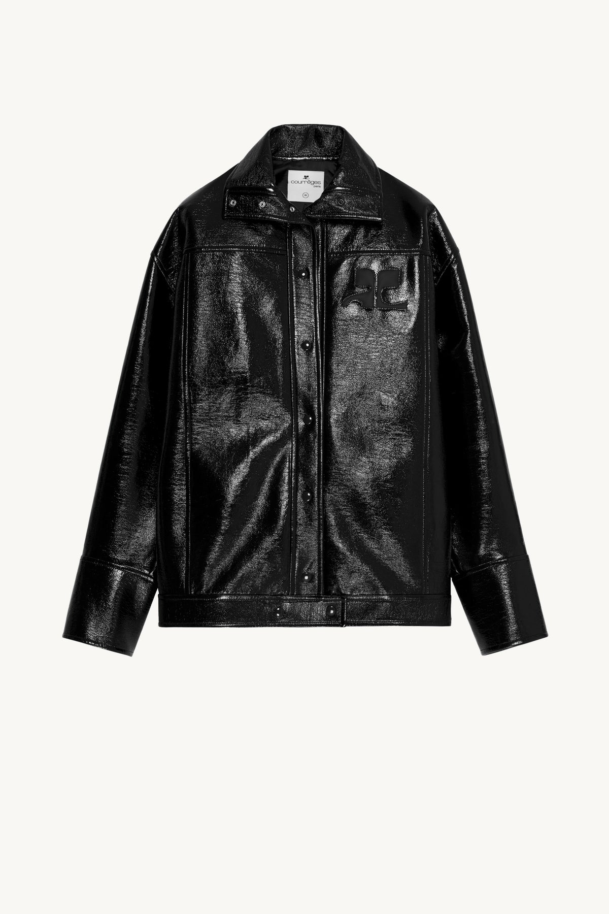 PRIX MARQUE : 300 / BLOUSON ICONIQUE VINYLE OVERSIZE