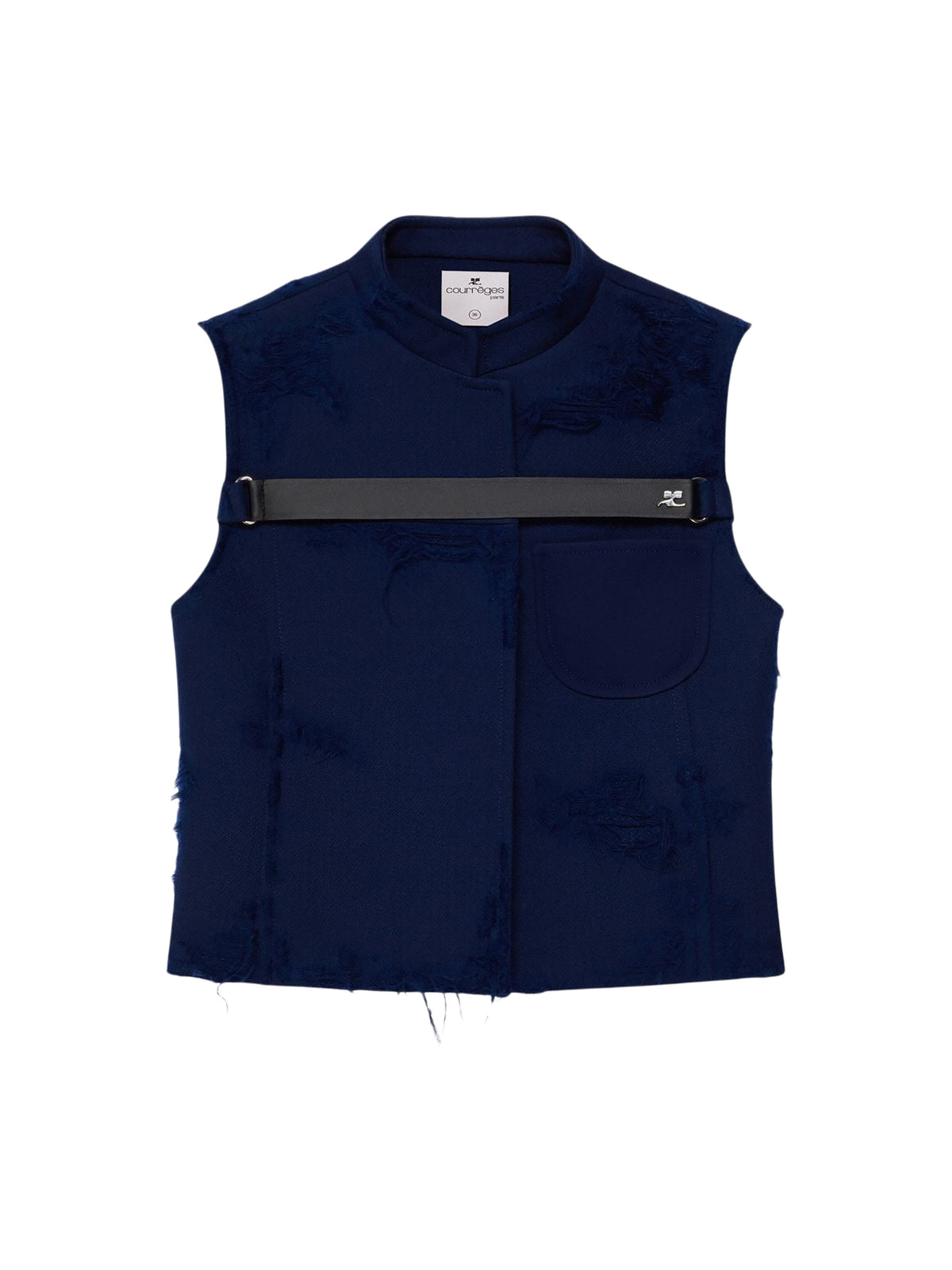 PRIX MARQUE : 200 / BLOUSON DISTRESSED STRAP RACER