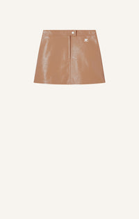 REEDITION VINYL MINI SKIRT-34