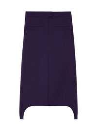 Jupe longue Suspenders en sergé - Purple