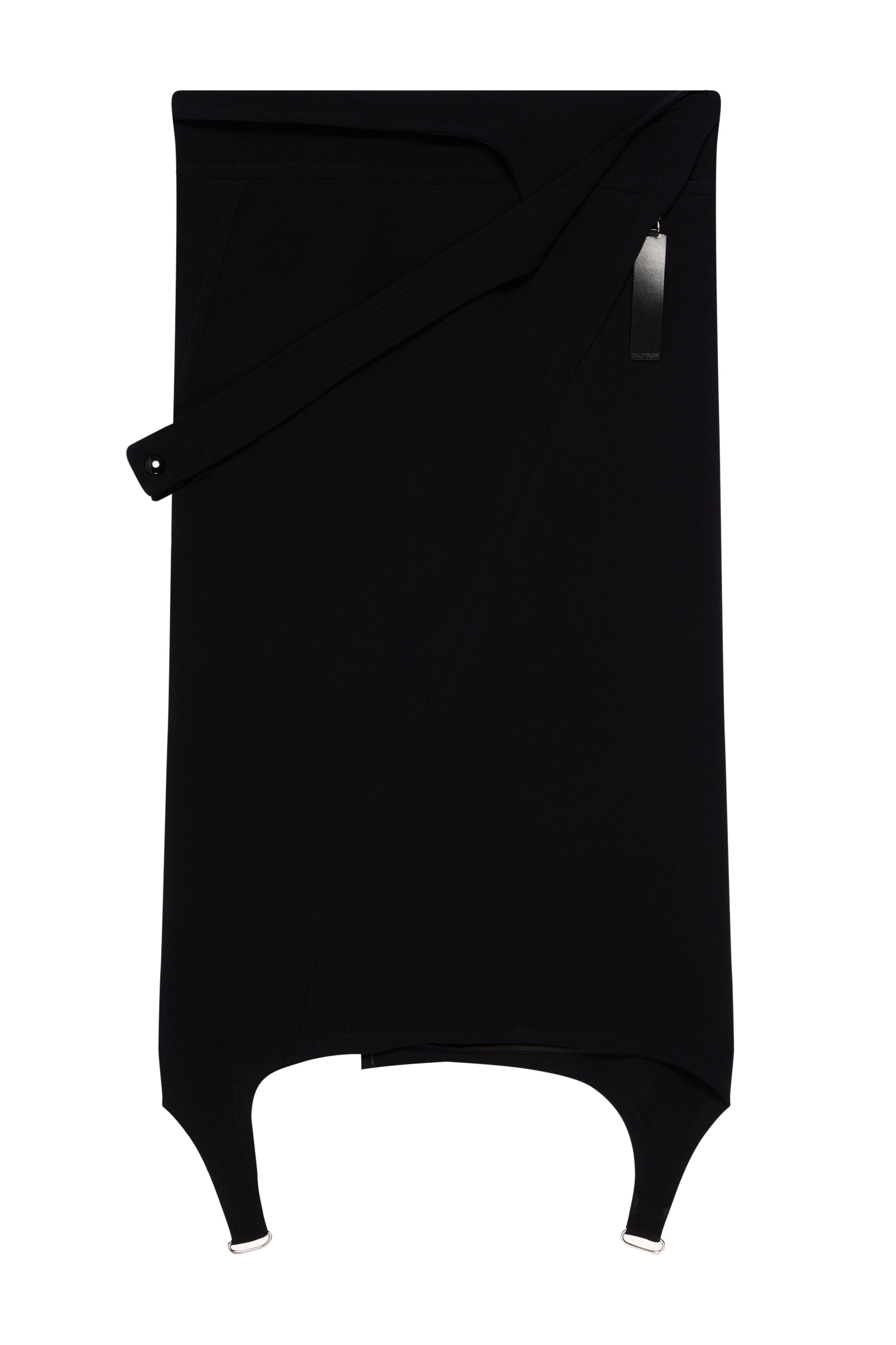 1pcs RELIQUAT 450€ / Jupe diving en crêpe - Black