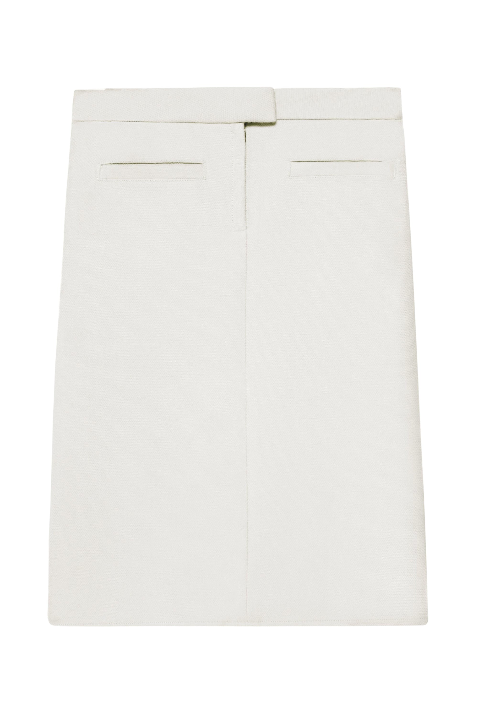 3pcs RELIQUAT 350€ / Jupe longue héritage en laine - Heritage white