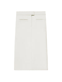 Heritage long wool skirt - Heritage White