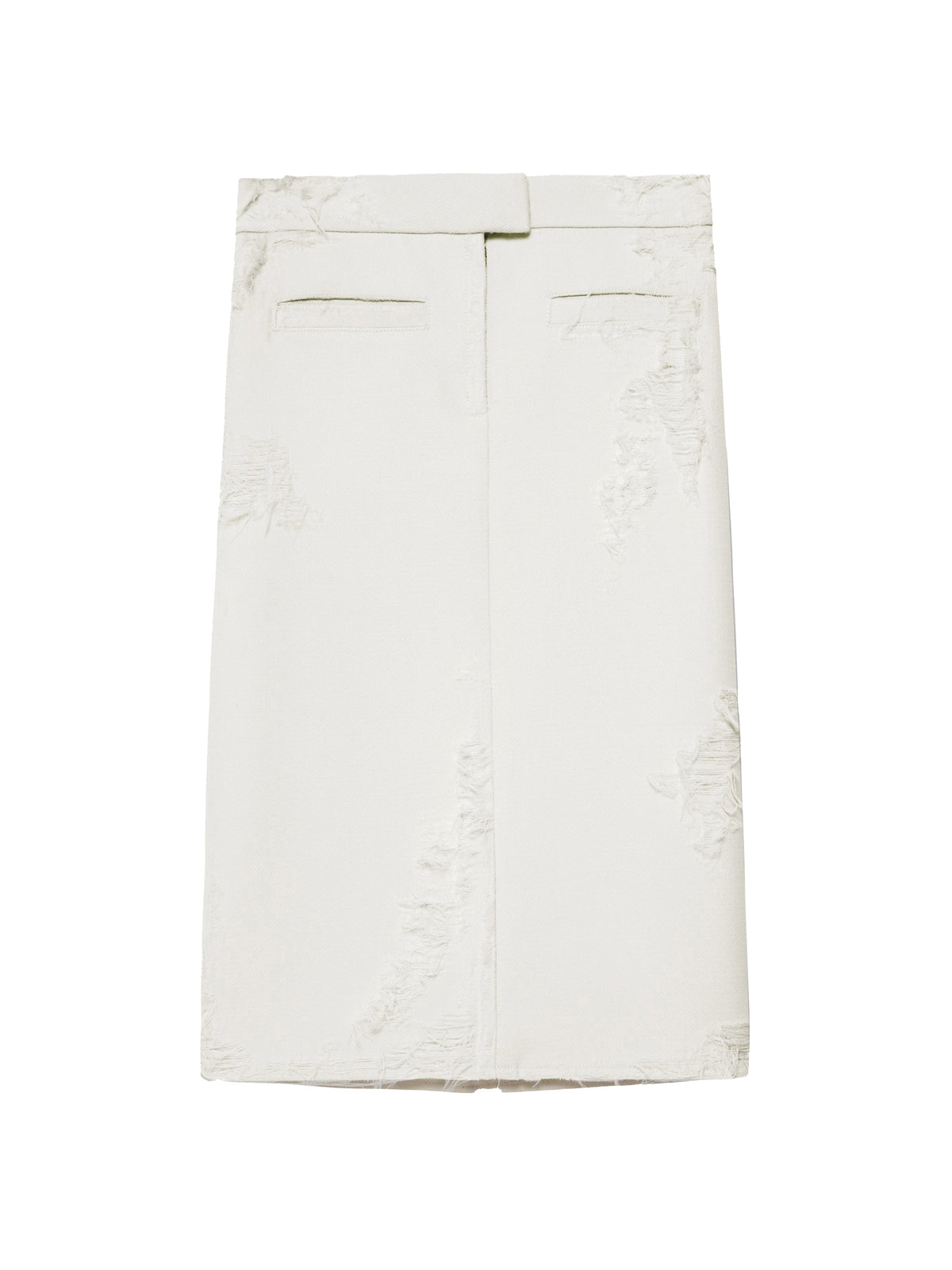 Heritage wool crepe skirt - Heritage White
