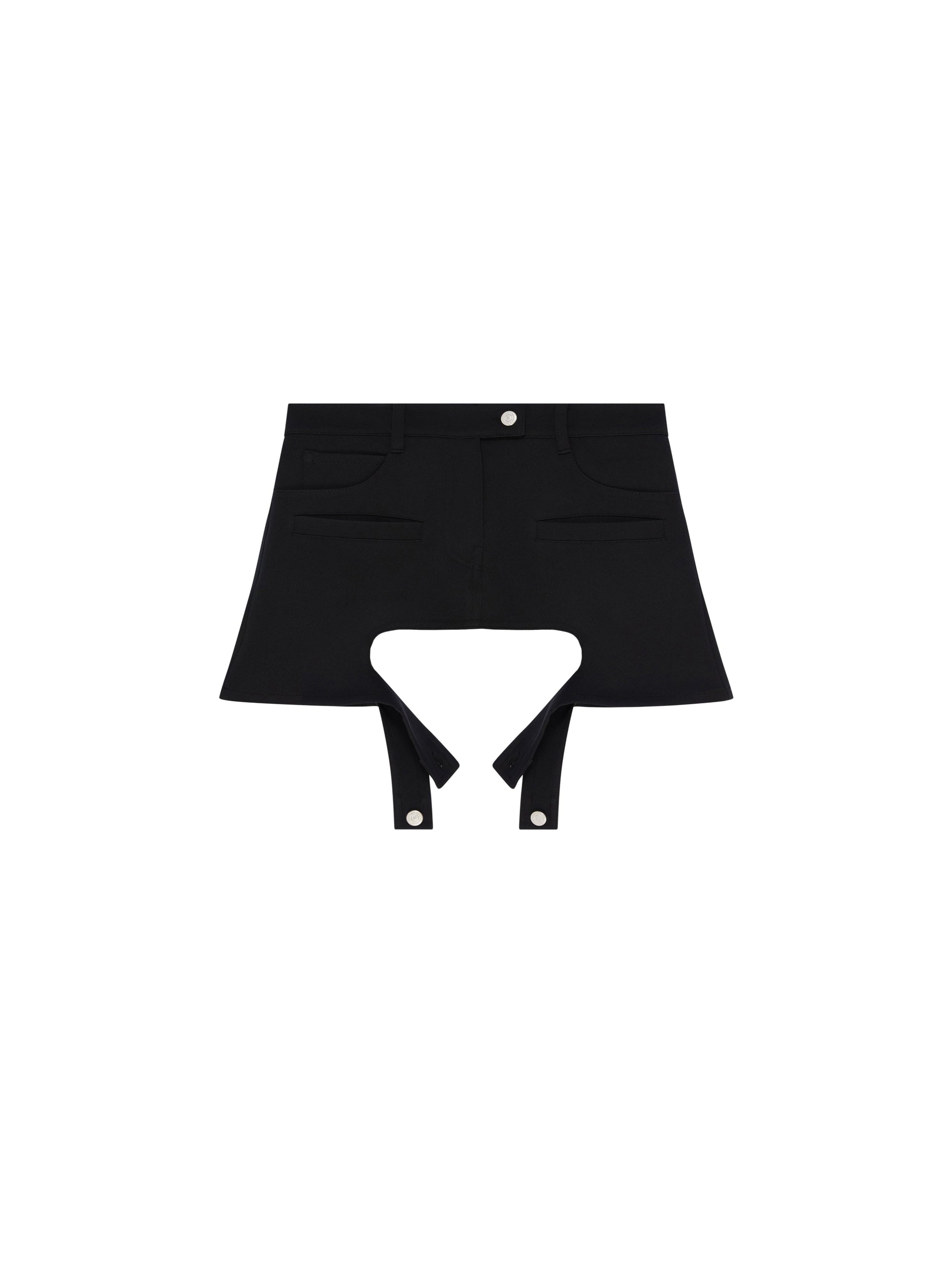 5pcs RELIQUAT 150€ / Jupe chaps en sergé - Black