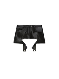 Jupe Chaps en vinyle - Black