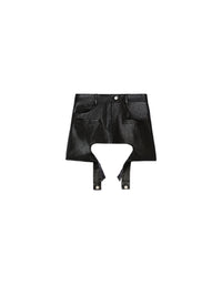 Jupe Chaps en vinyle - Black