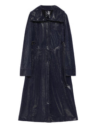 2pcs RELIQUAT 2290€ / Manteau strass bi-styling en vinyle - Navy