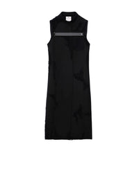 3pcs RELIQUAT 750€ / Manteau crêpe héritage vieilli en laine - Black