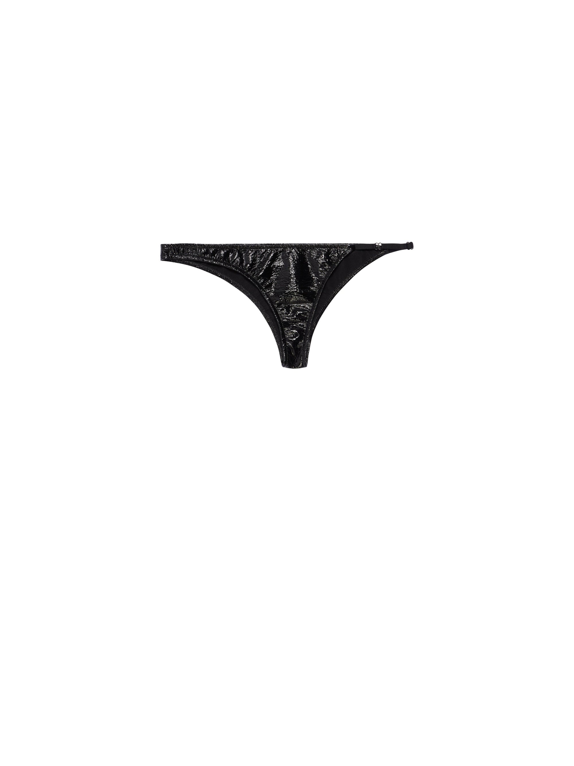 1pcs RELIQUAT 50€ / Maillot de bain lingerie en vinyle - Black