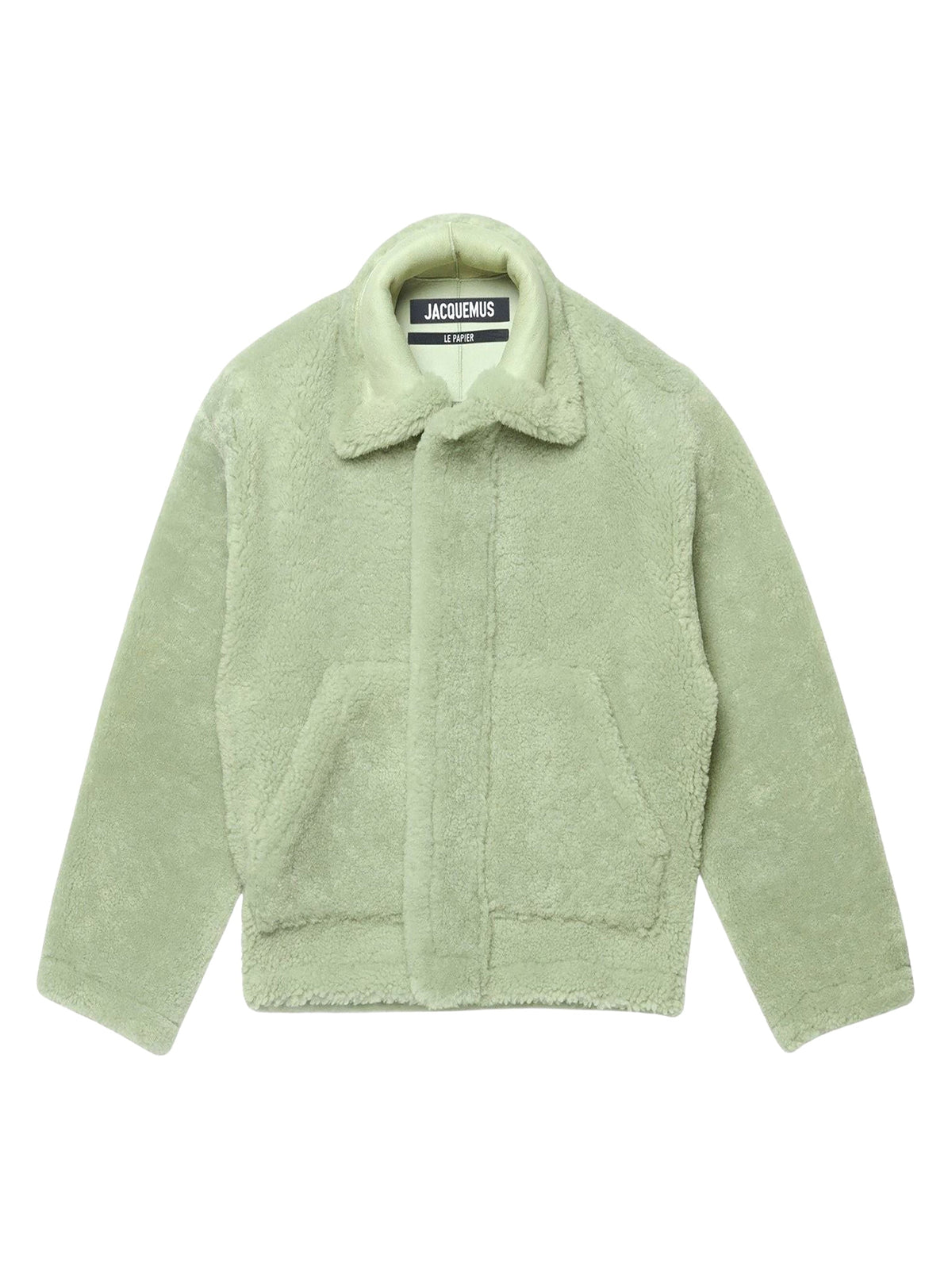 750€ / 0 sold //1 QTY / ST0%   Manteau Pastre en peau lainée - Light Green