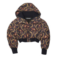 Doudoune Briciola - Print Brown Flowers