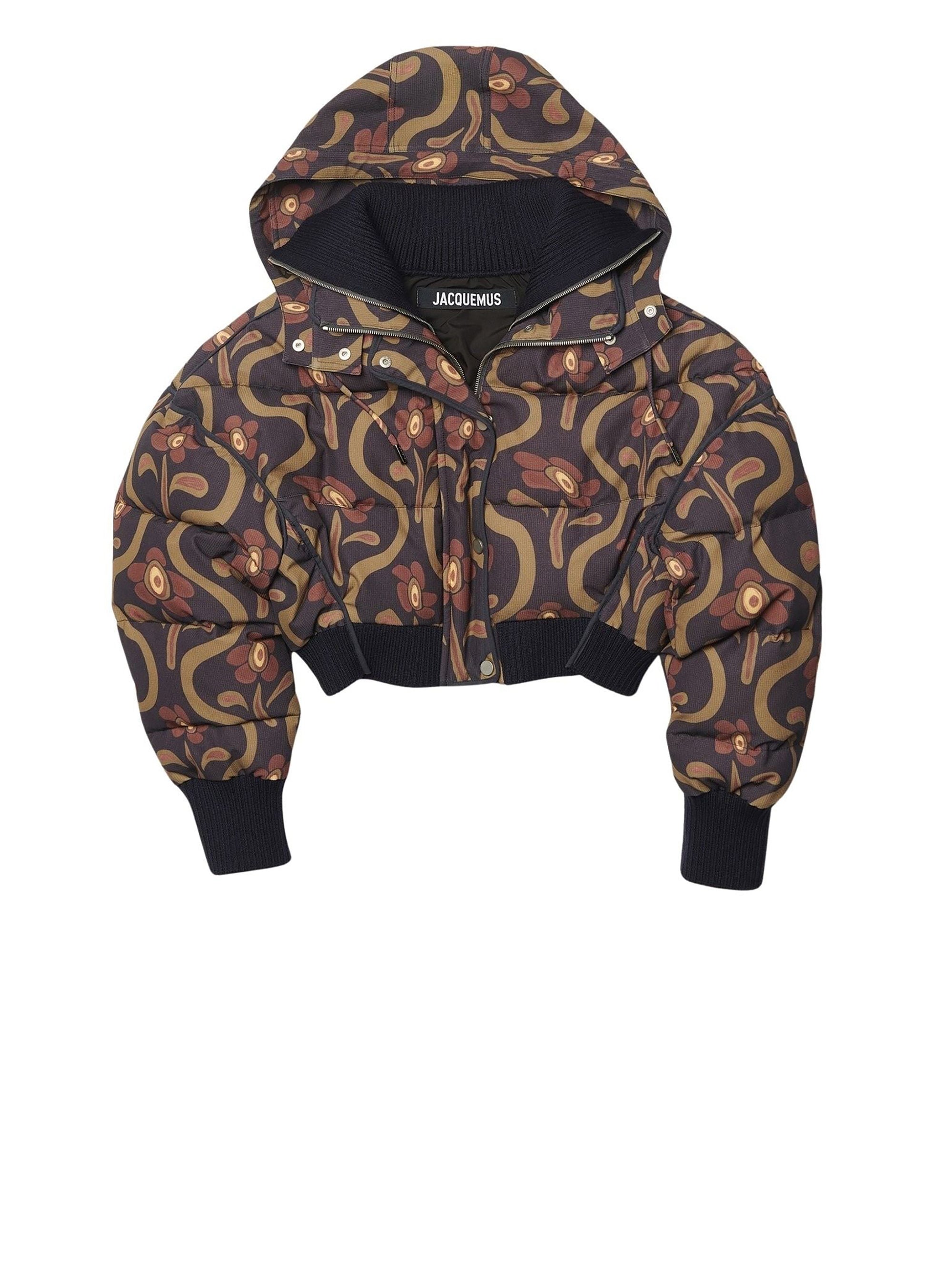Doudoune Briciola - Print Brown Flowers