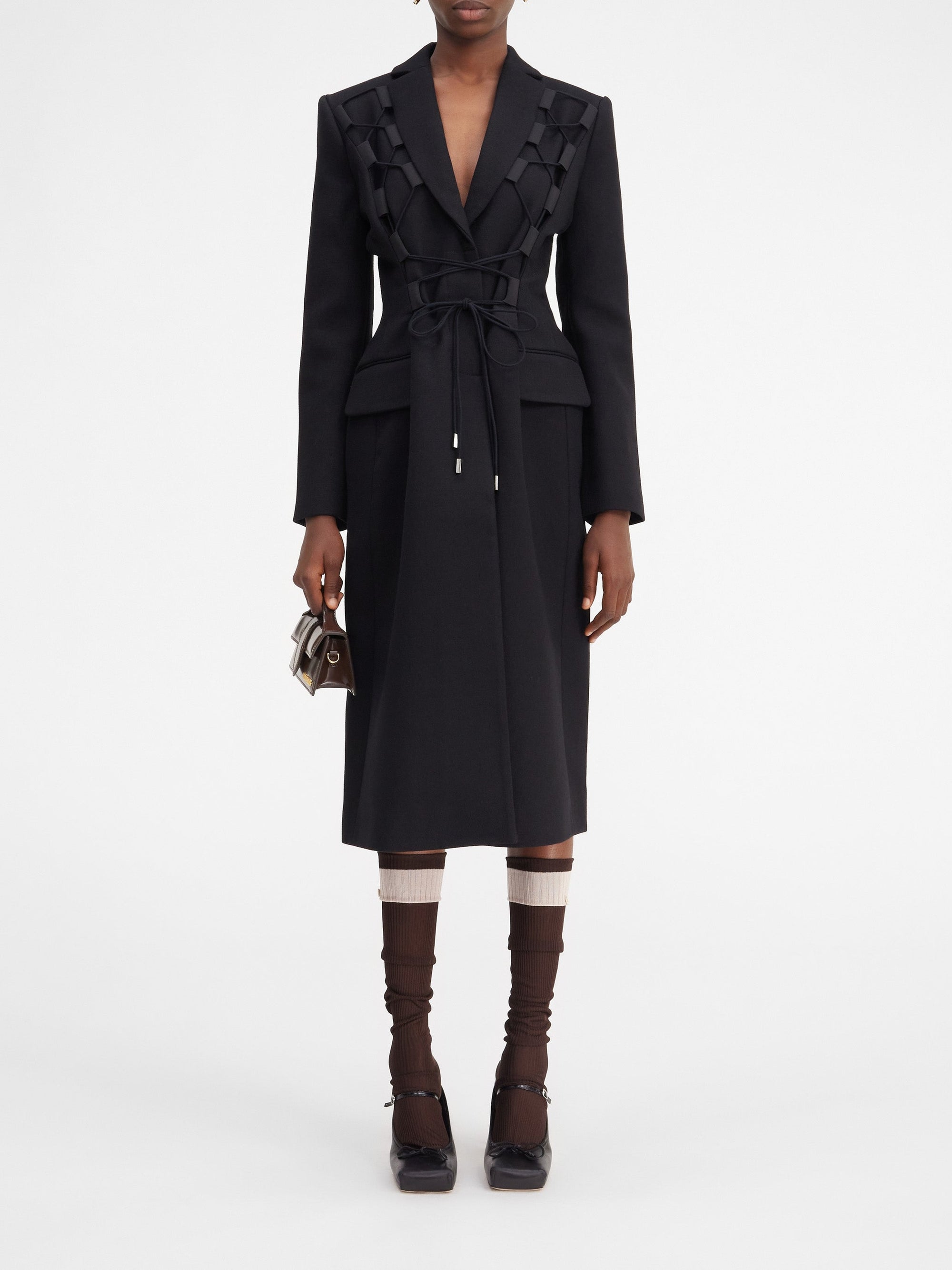 Manteau Lacciu en laine - Black