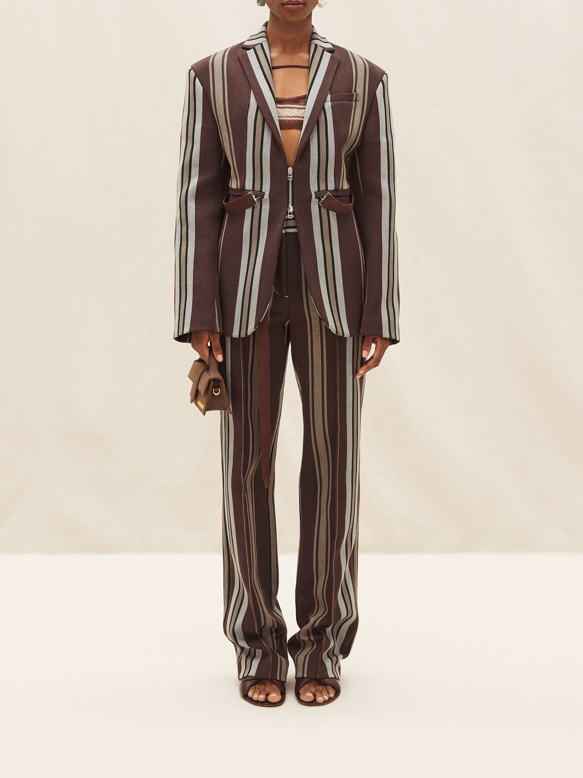 The Filu Coat - Brown Stripes