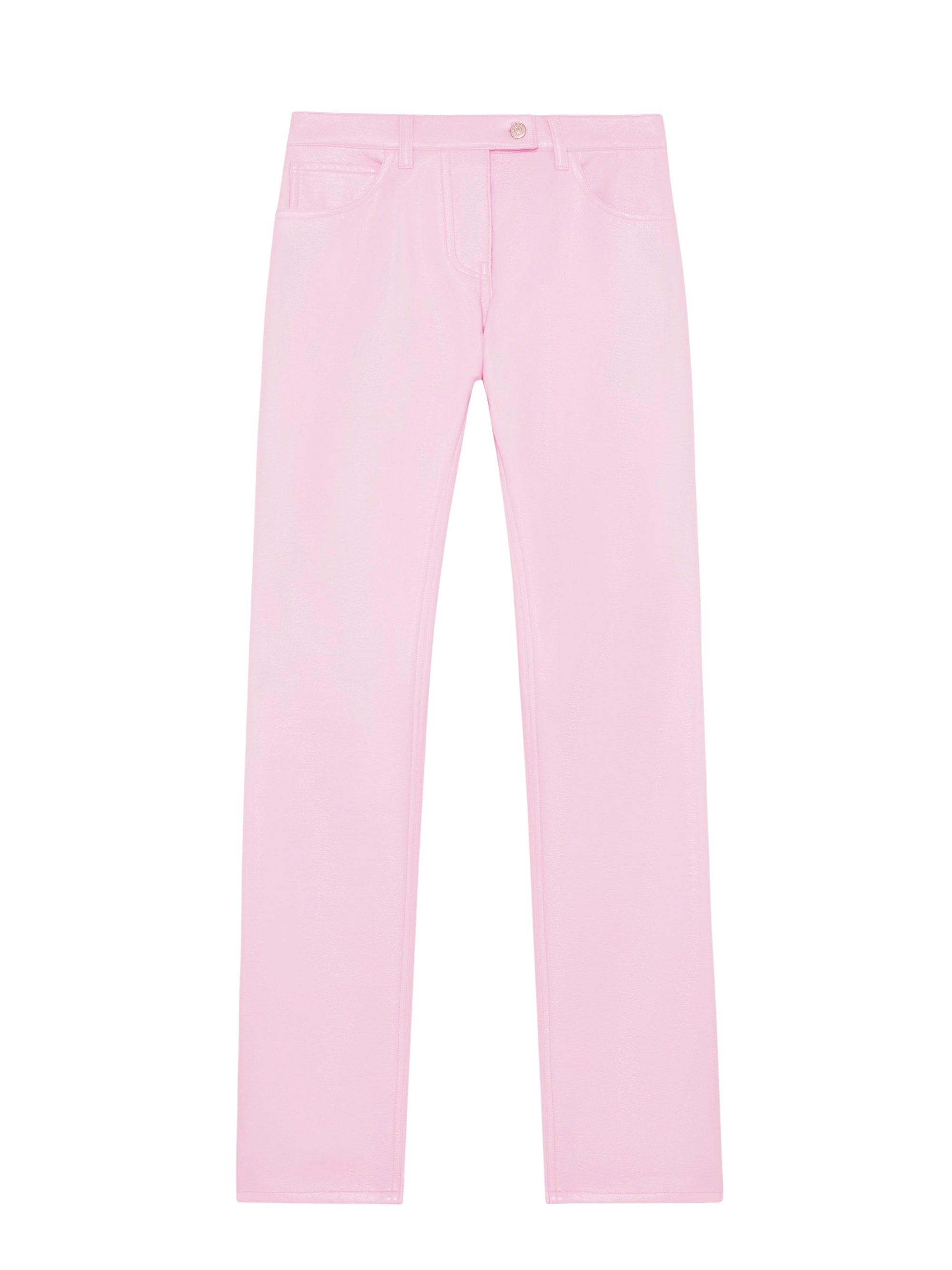 3pcs RELIQUAT 170€ / Pantalon réédition 5-pocket en vinyle - Rose