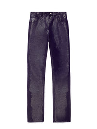 1pcs RELIQUAT 170€ / Pantalon réédition 5-pocket en vinyle - Purple