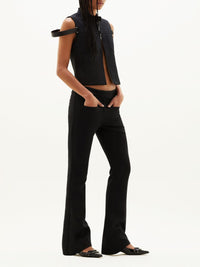 9pcs RELIQUAT 350€ / Pantalon crepe héritage en laine - Black