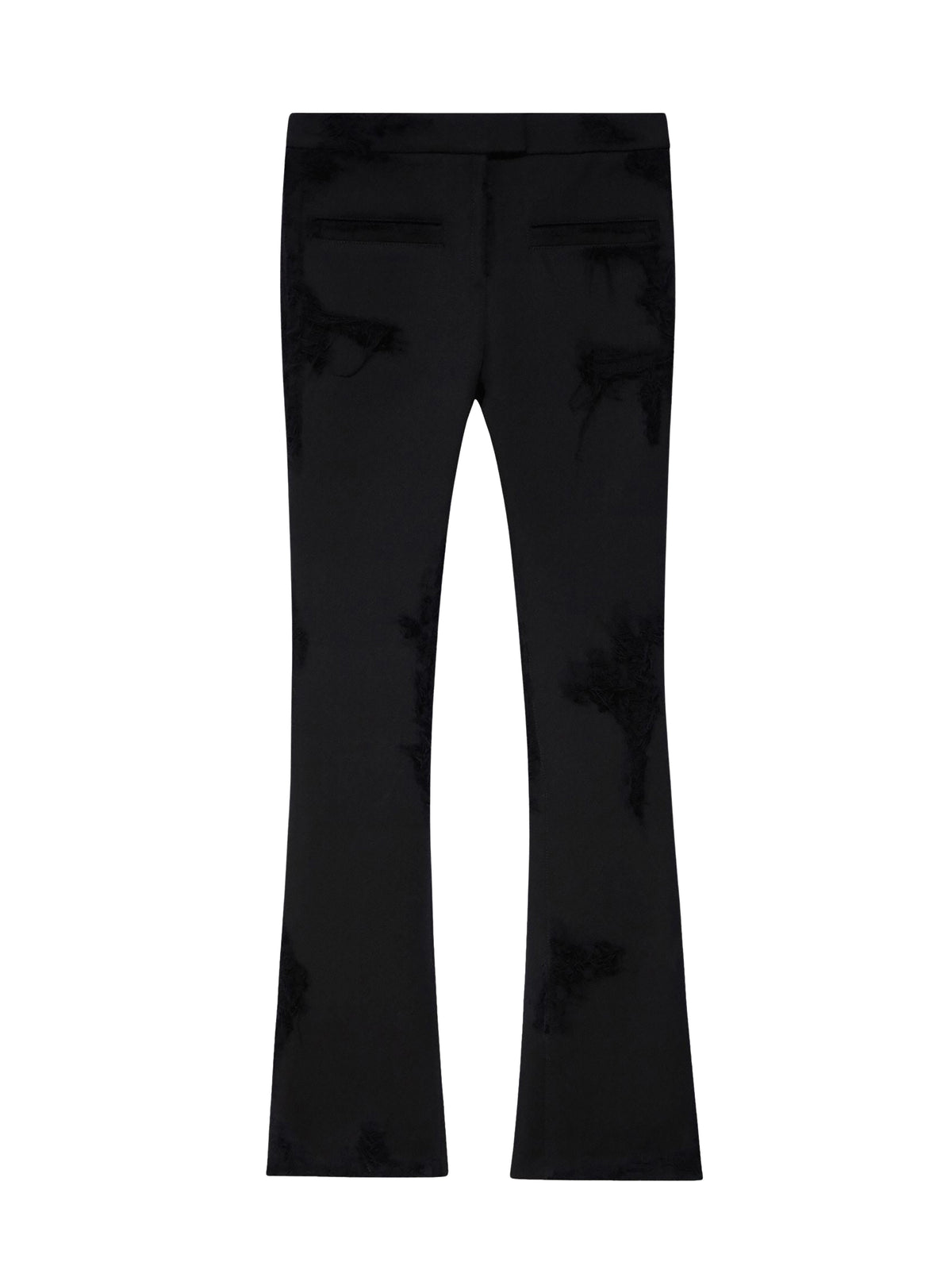 Heritage wool crepe trousers - Black