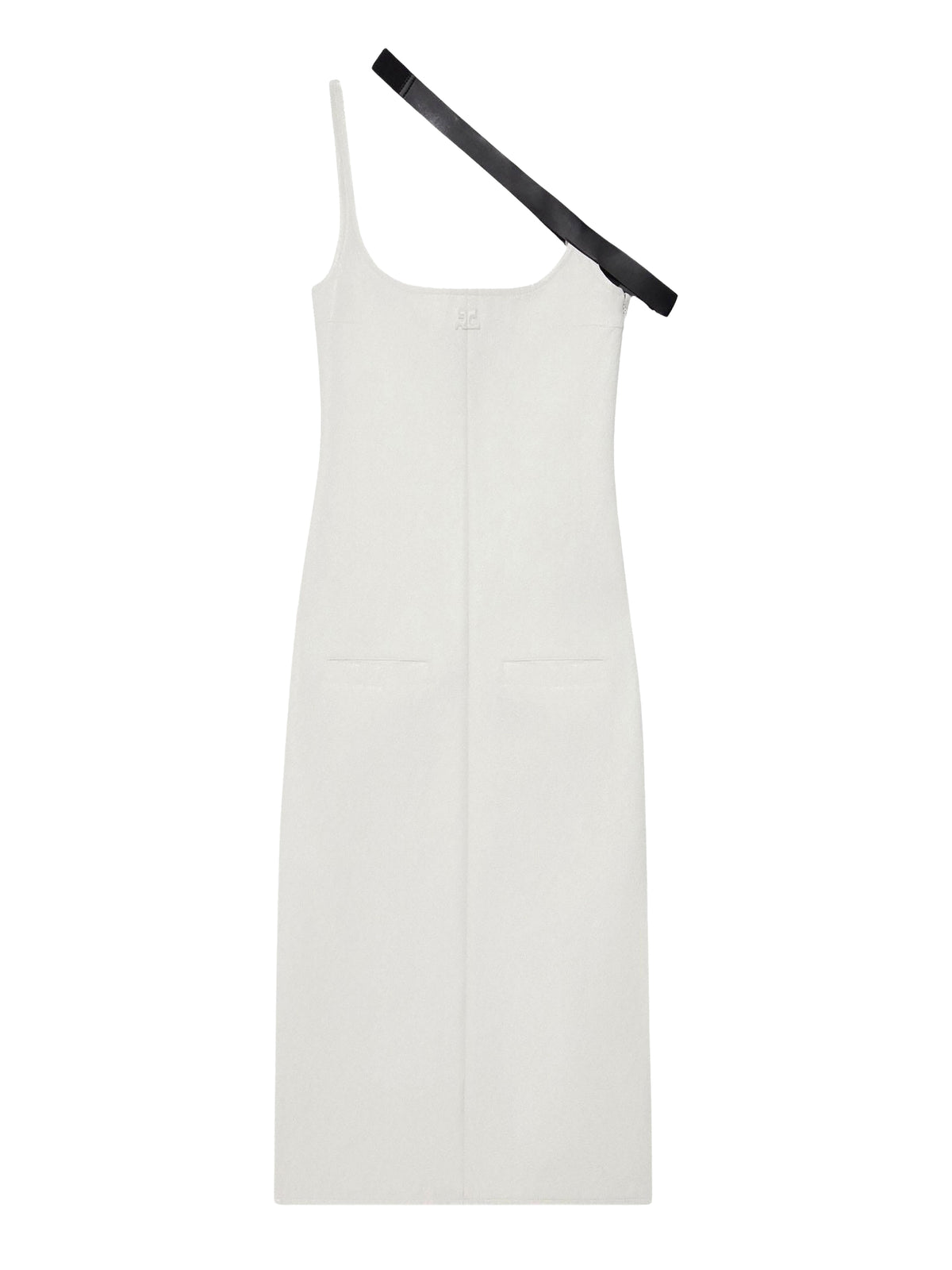 Robe longue Strap en vinyle - Heritage White