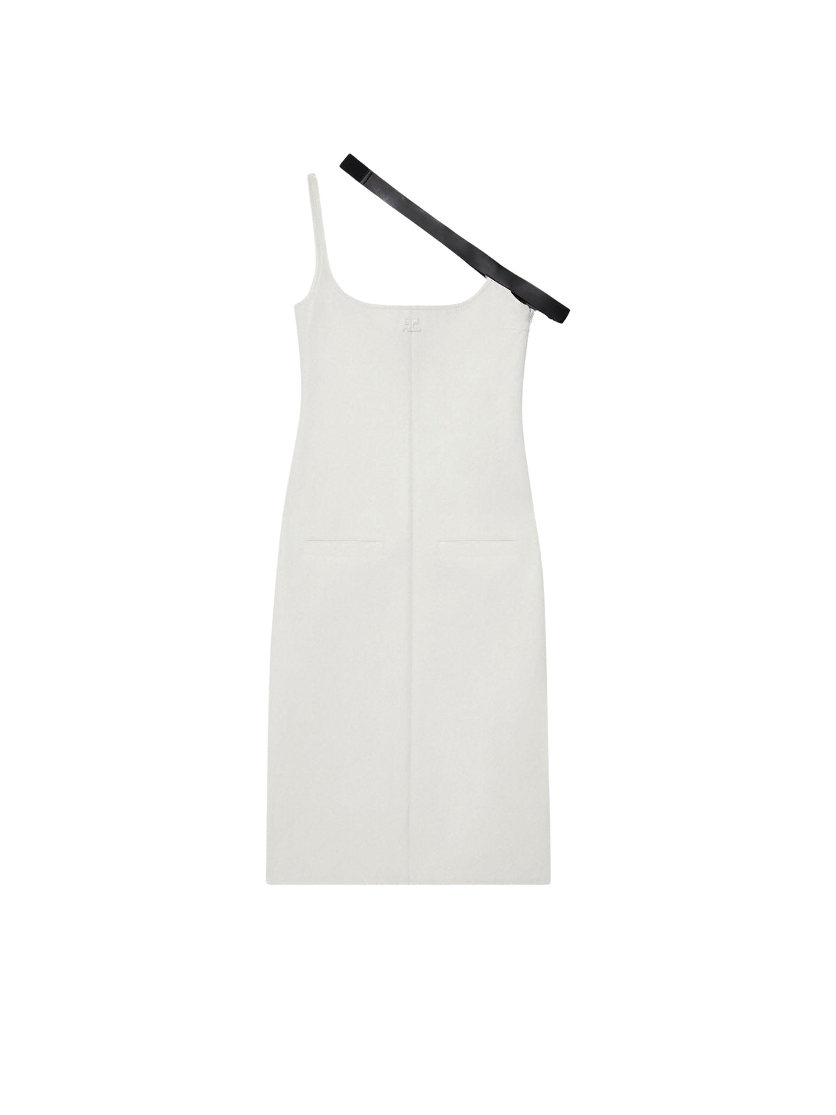 Robe longue Strap en vinyle - Heritage White