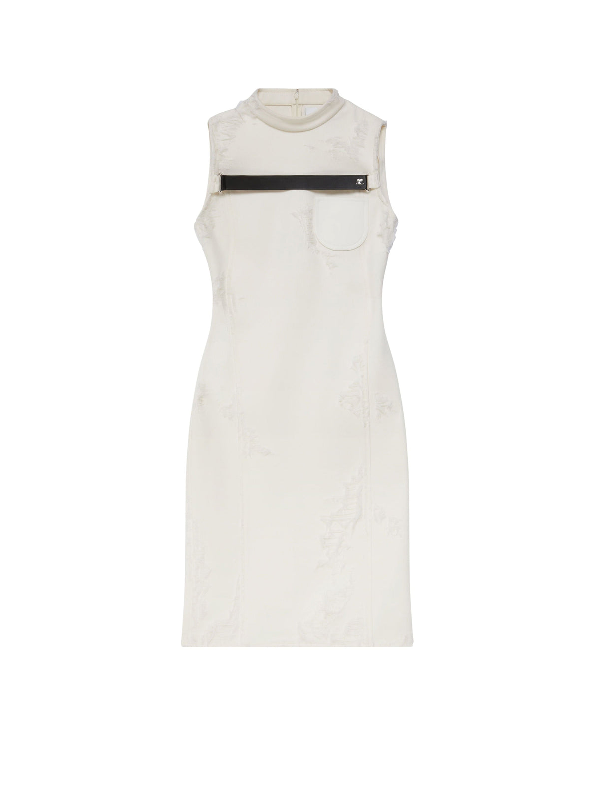 ROBE DISTRESSED STRAP CREPE