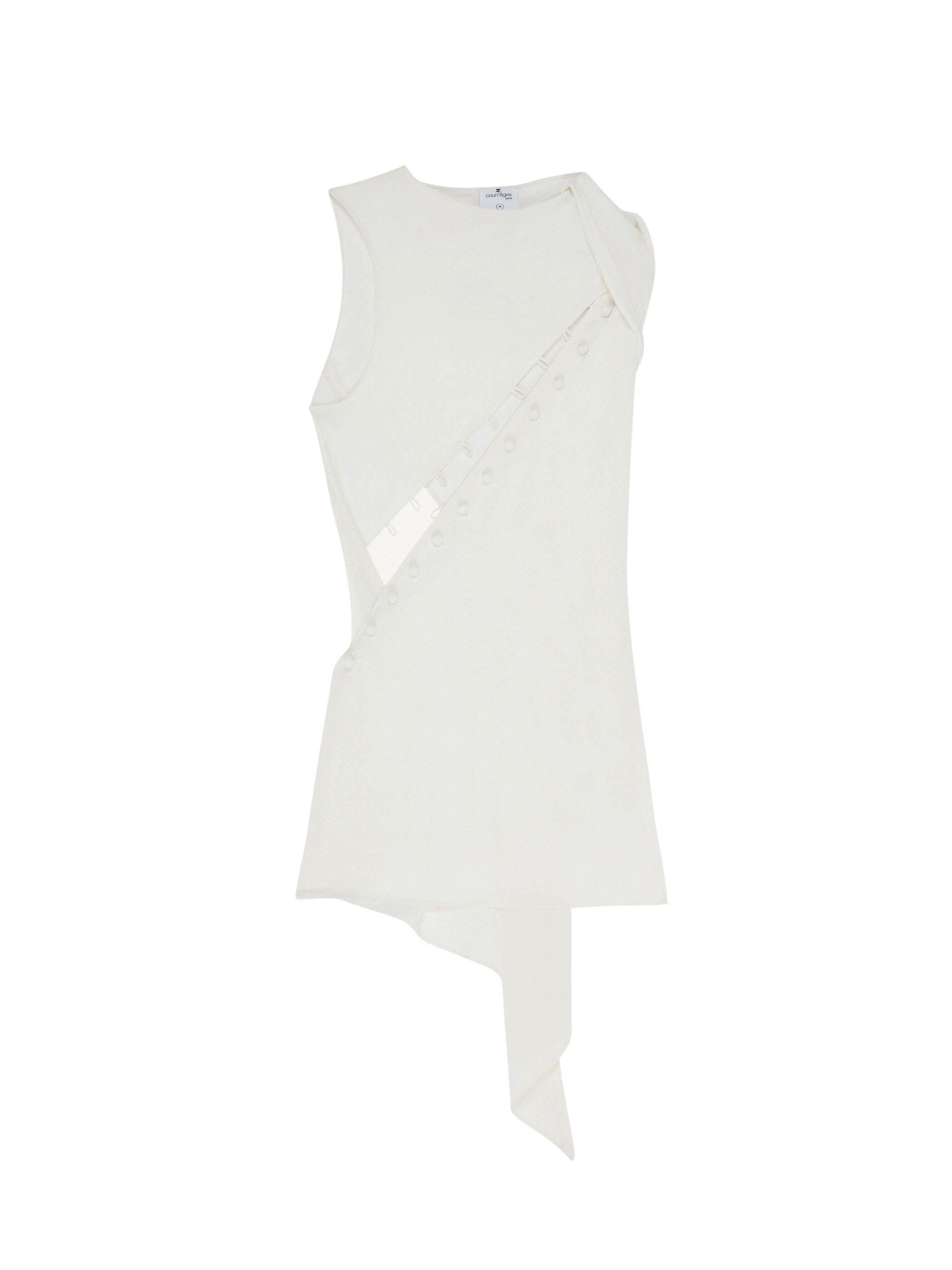 6pcs NEW / ROBE COURTE MULTI OUVERTURES - Heritage white