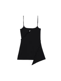1pcs NEW / ROBE COURTE MULTI BOUTONS - Black