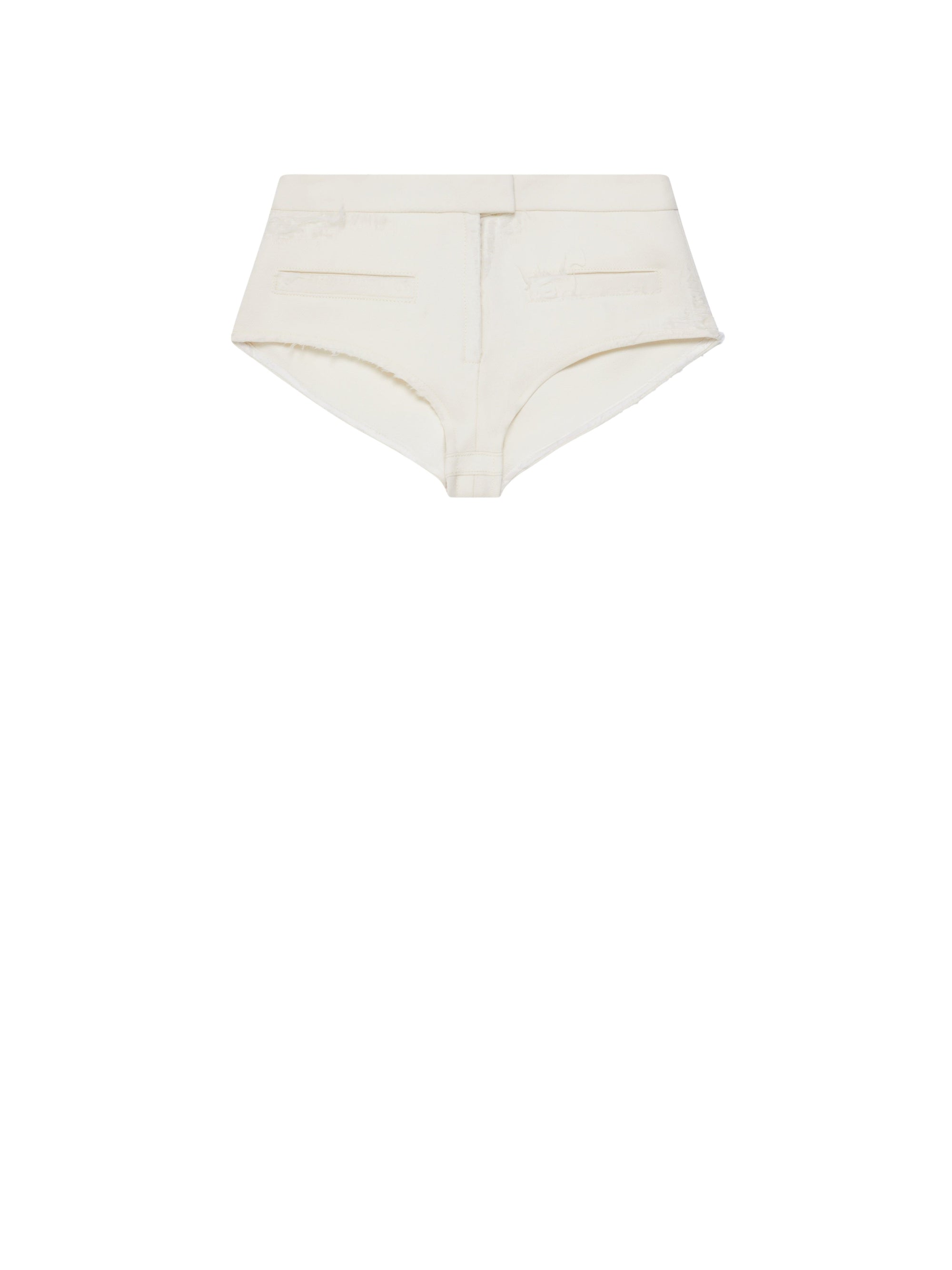 3pcs RELIQUAT 290€ / Short crêpe héritage vieilli en laine - Heritage white