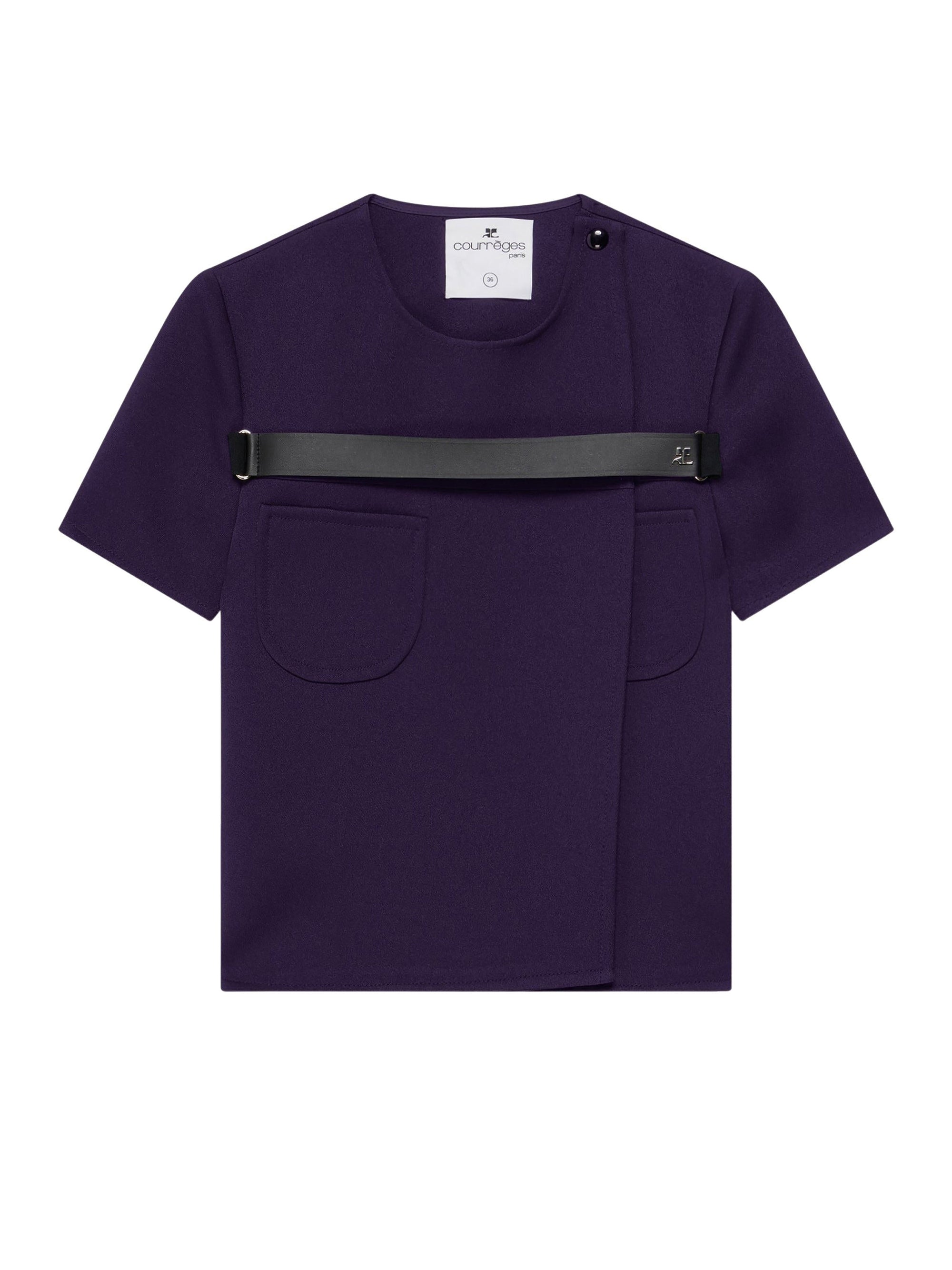 3pcs RELIQUAT 190€ / Top strap racer en sergé - Purple