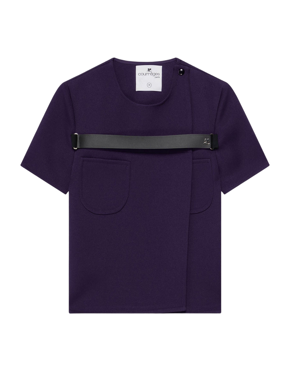 Top Strap Racer en sergé - Purple