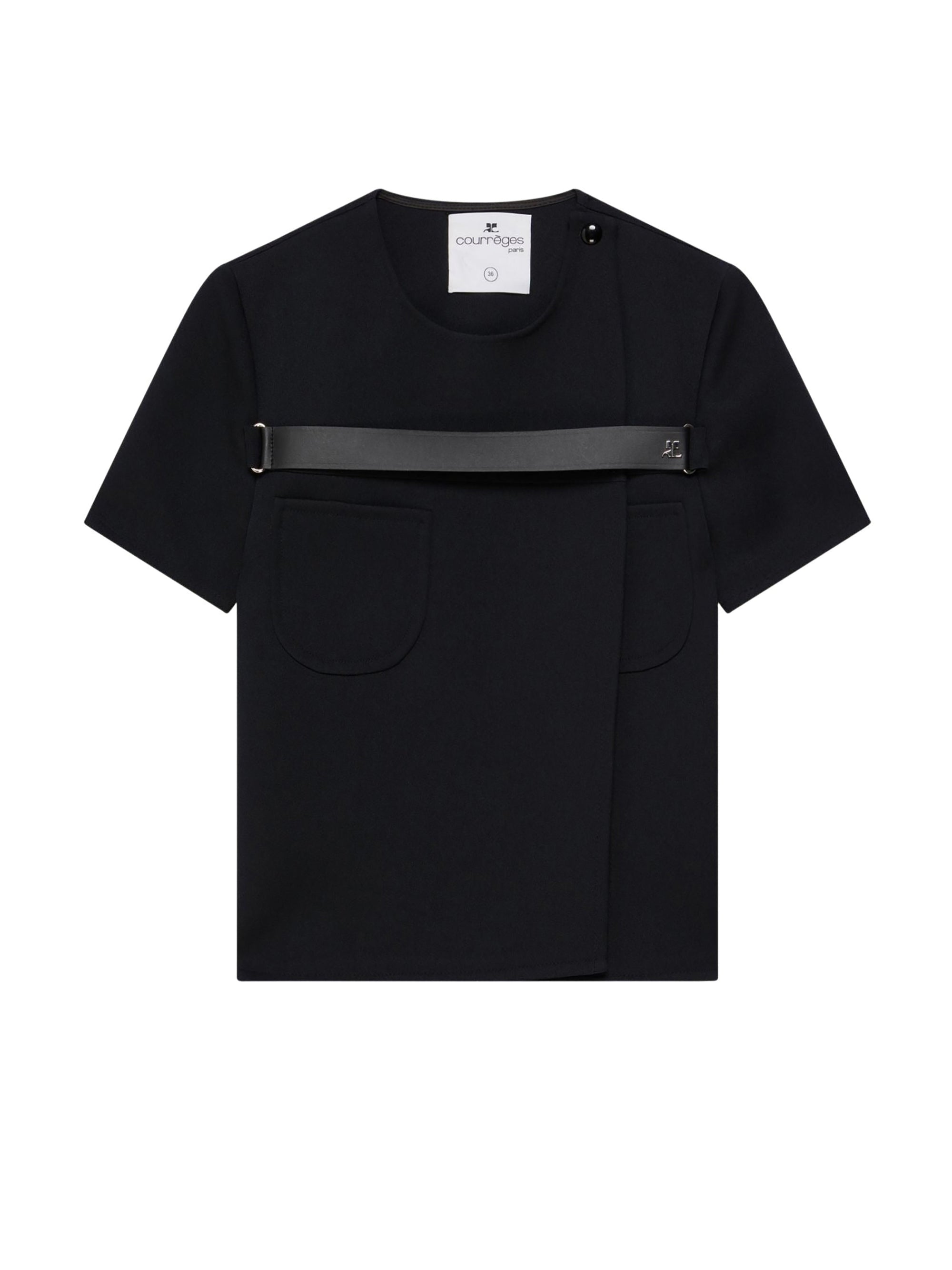 3pcs RELIQUAT 190€ / Top strap racer en sergé - Black