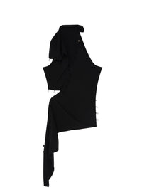 1pcs NEW / MULTI OPENINGS SILK - Black