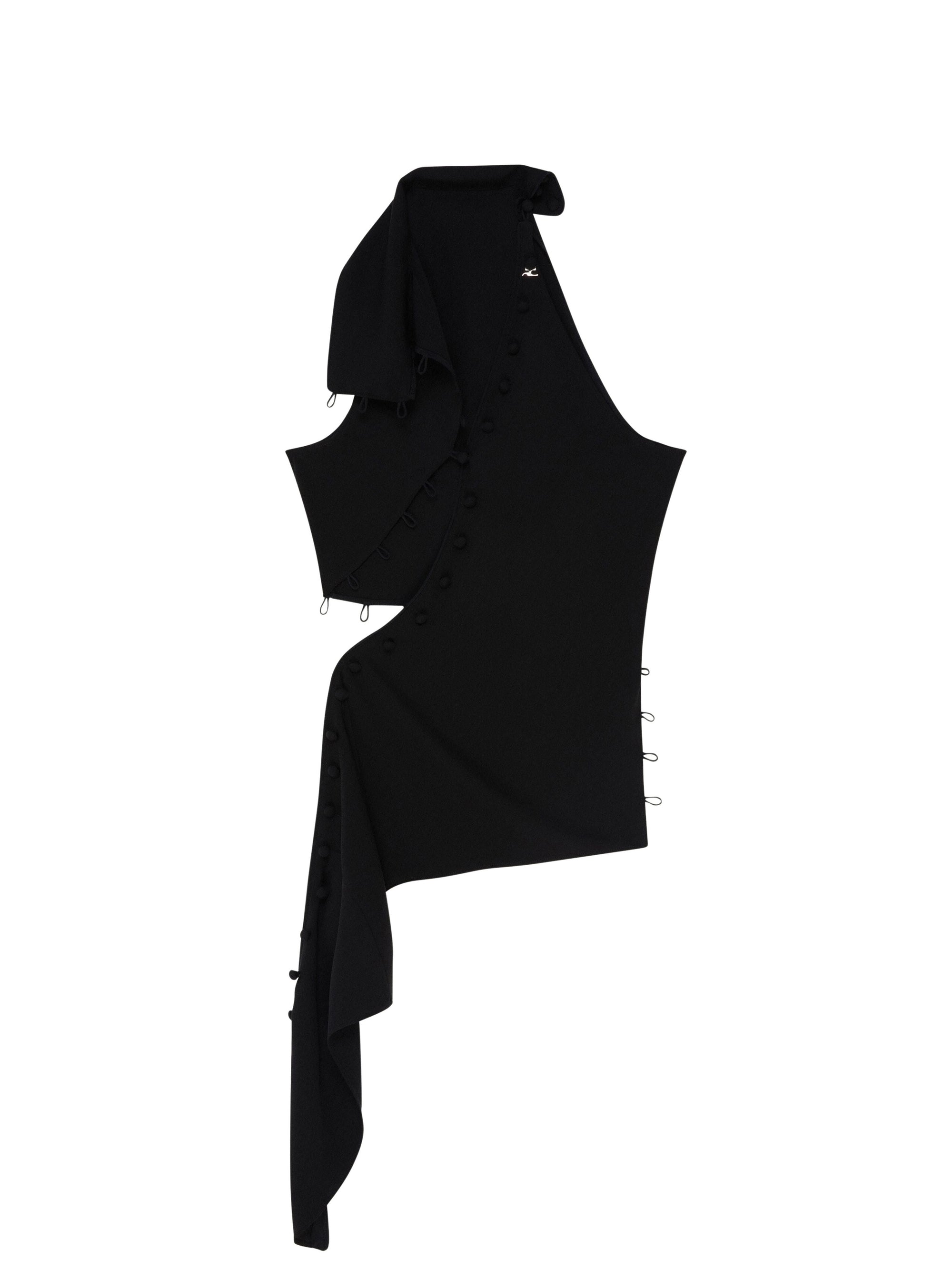 1pcs NEW / MULTI OPENINGS SILK - Black