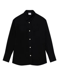 2pcs RELIQUAT 190€ / Chemise mega size en denim - Black