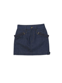 NAVY/KHAKI LA JUPE DE NIMES PAPIER