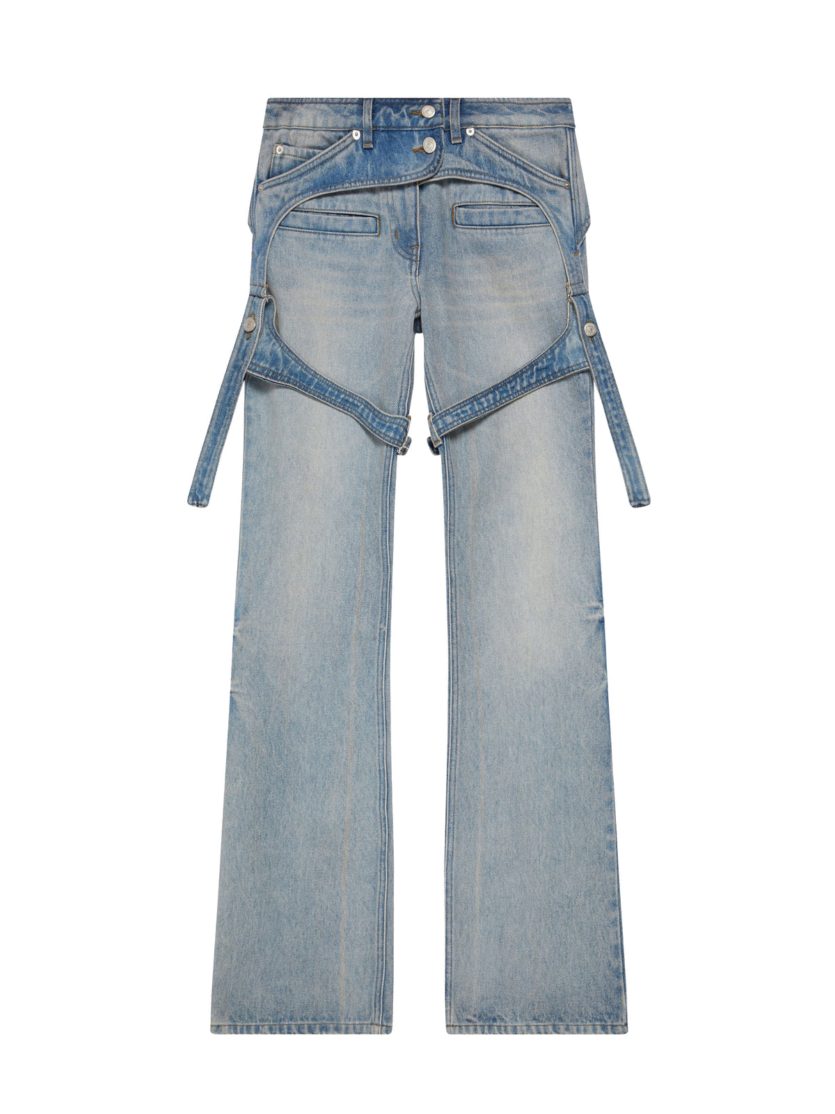 Pantalon Racer en denim bleu - Light Blue Wash
