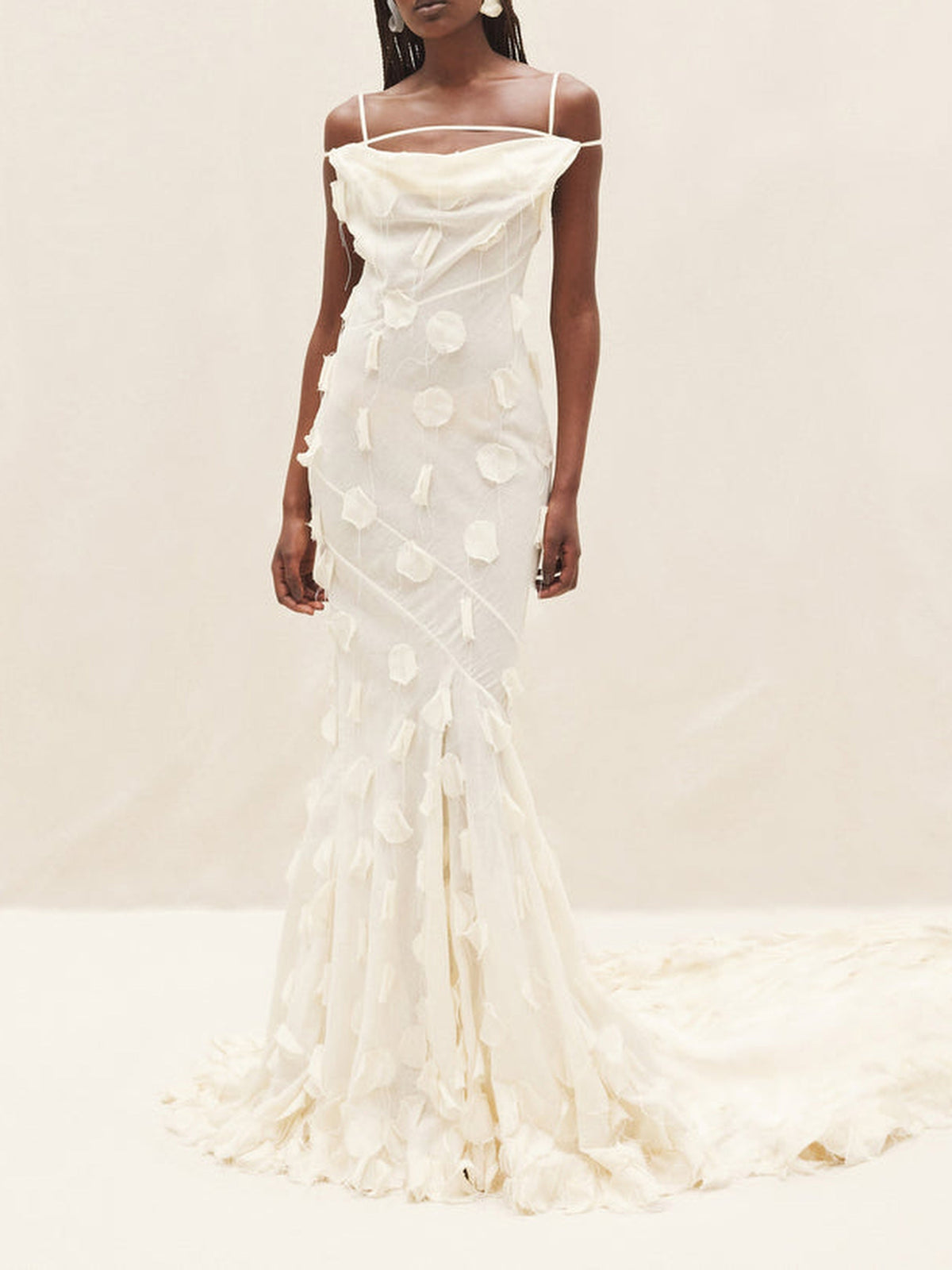 Robe Pois sirène - Off White Dots Embroidery